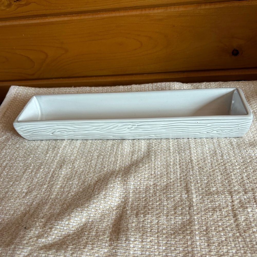 Ceramic Wood Grain Tray